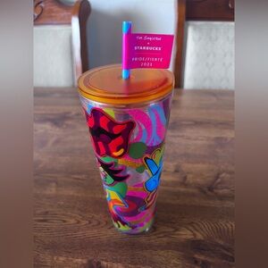 Starbucks Pride 2023 Colorful Tumbler Tom Singleton NWT
